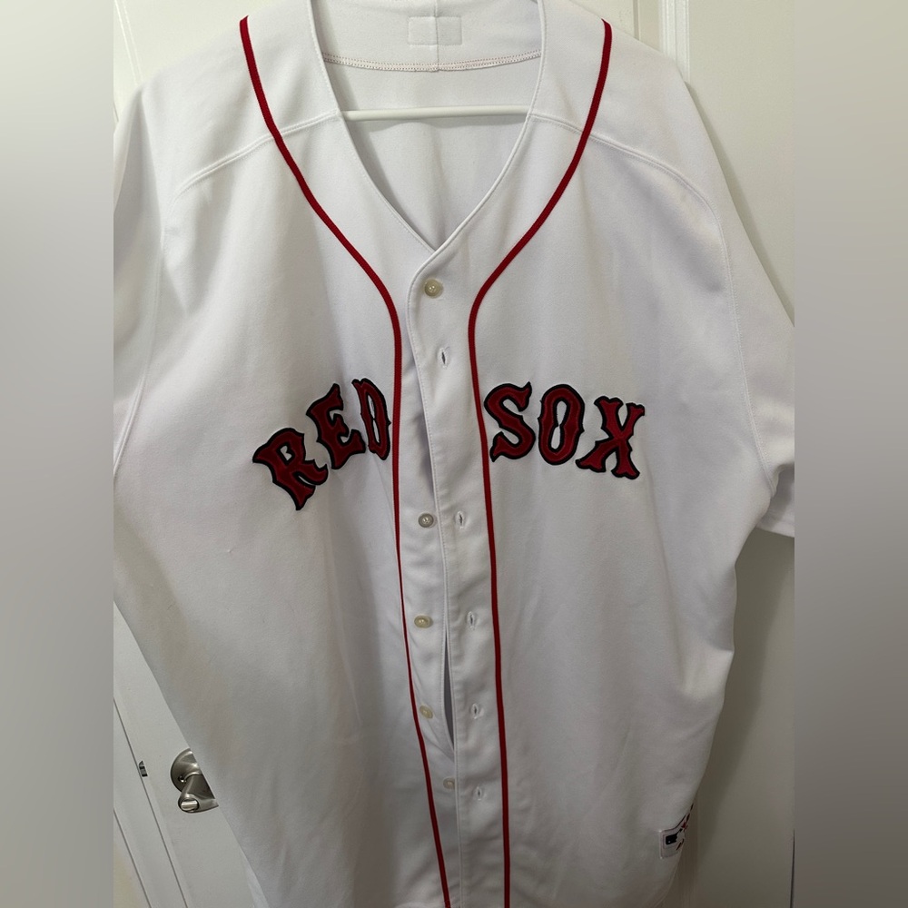 Majestic White RED SOX ORTIZ #34 JERSEY